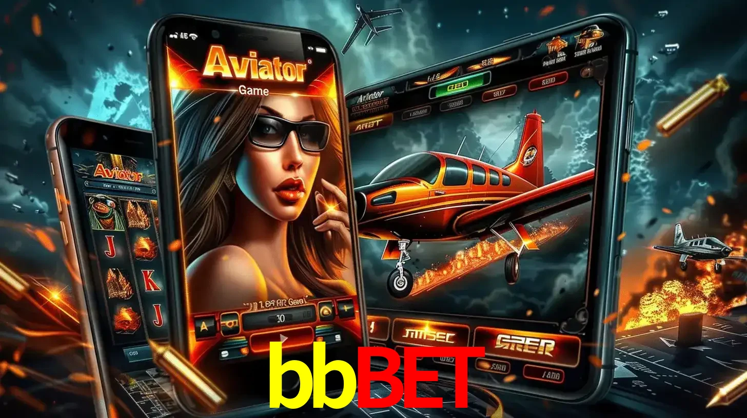 O popular jogo de apostas Aviator exibido em vários celulares e tablets, mostrando a interface emocionante e a ação de voo disponíveis para jogar agora no bbbet.